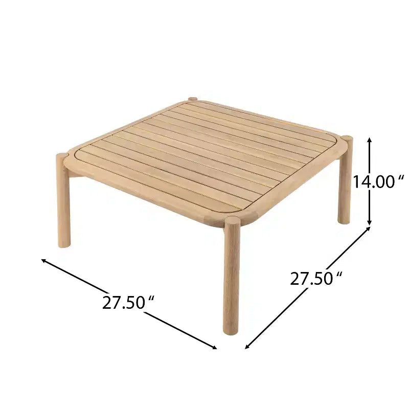 Christopher Knight Home Anil 5 Piece Patio Acacia Wood and Rope Seating Set with Slatted Table