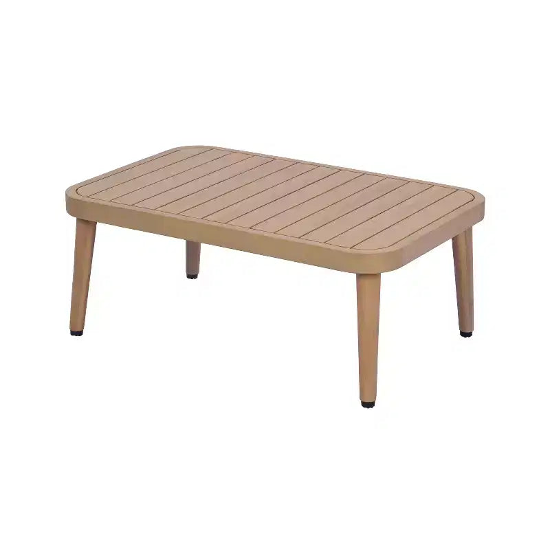 Christopher Knight Home Eadith Acacia Wood Outdoor Chat Set with Rope Accents and Slatted Table