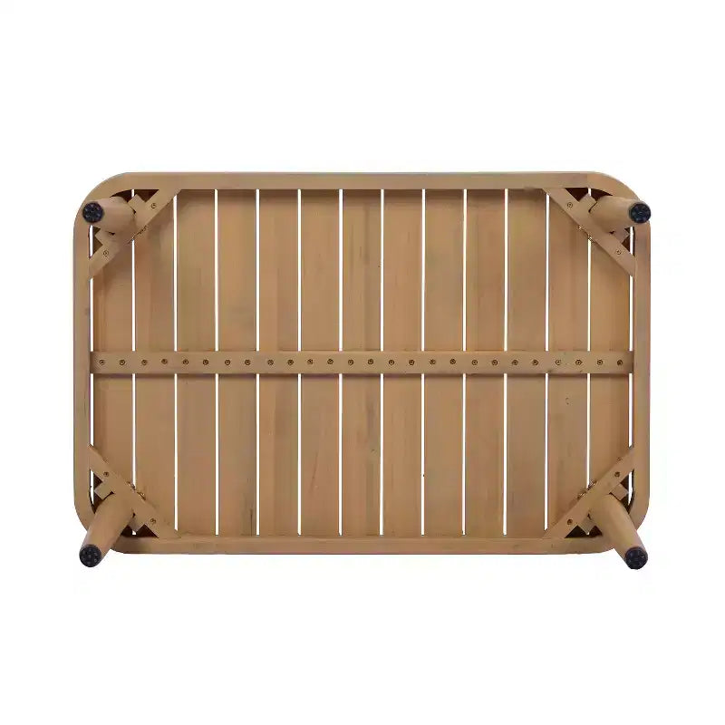Christopher Knight Home Eadith Acacia Wood Outdoor Chat Set with Rope Accents and Slatted Table