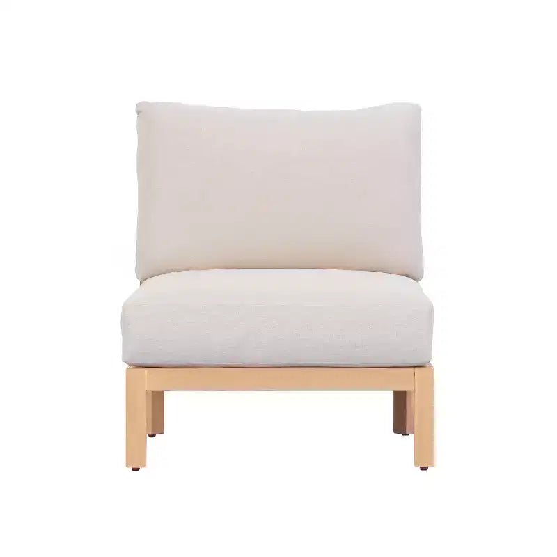 Christopher Knight Home Panupong Modern 5 Piece Acacia Wood Patio Seating Set with Rope-Braided Backrest and Cushions