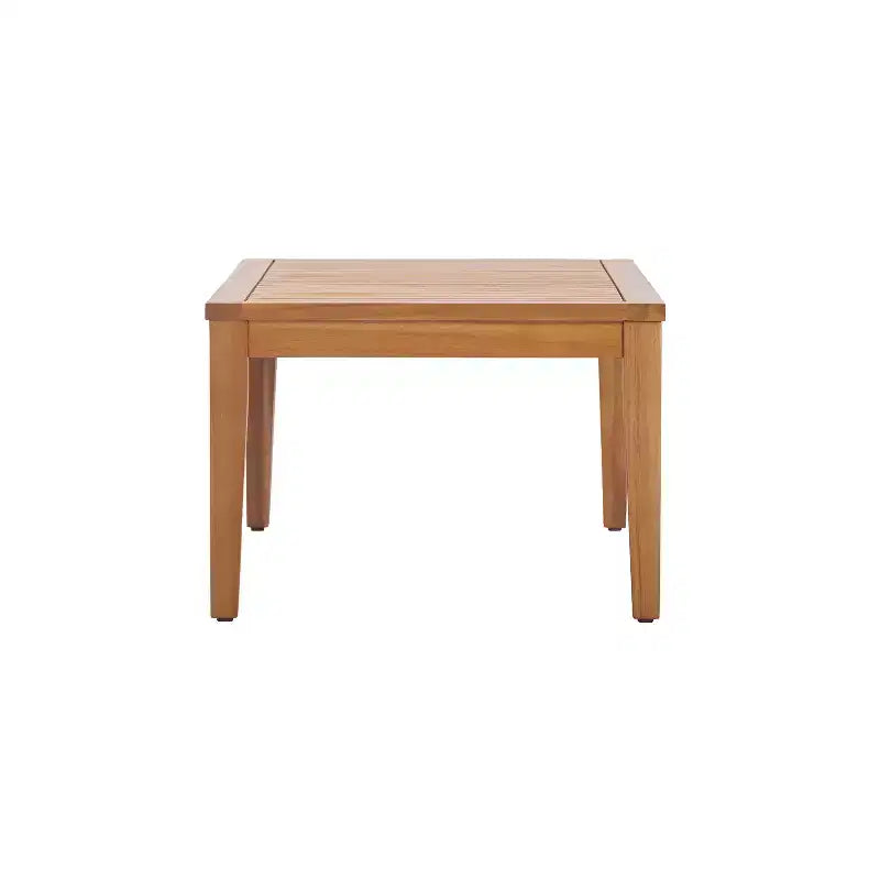 Christopher Knight Home Phichai Modern 5 Piece Acacia Wood Patio Seating Set with Cushions and Slatted Table