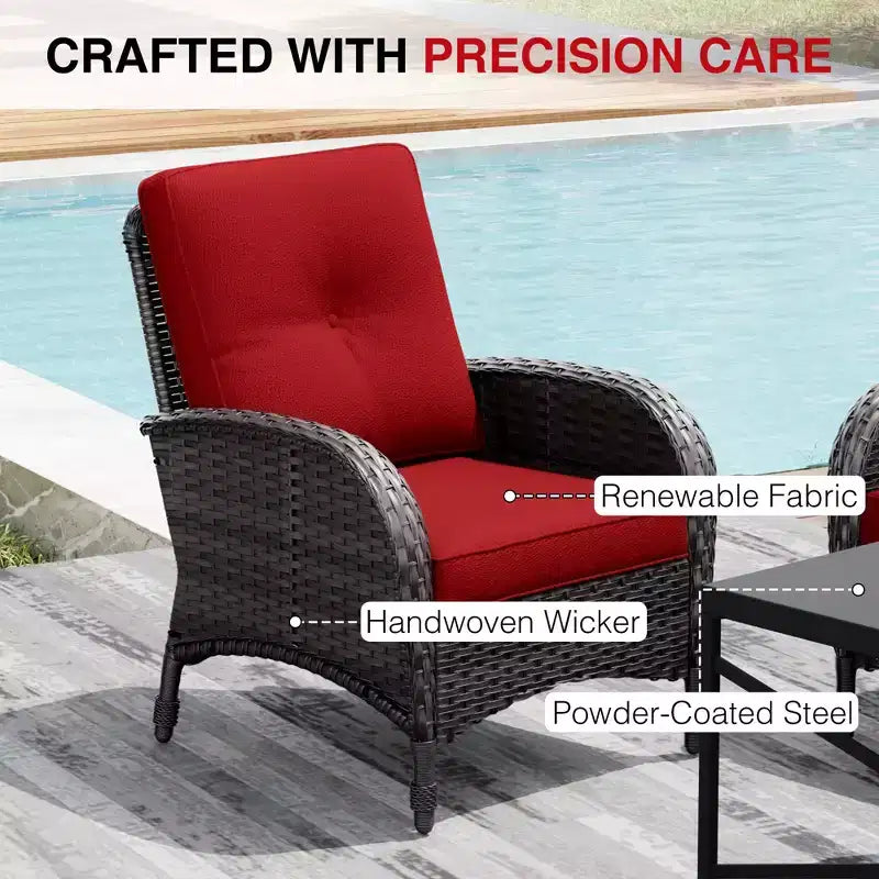 UPTIOT Modular Outdoor Sofa Set with Convertible Ottomans and All-Weather Cushions