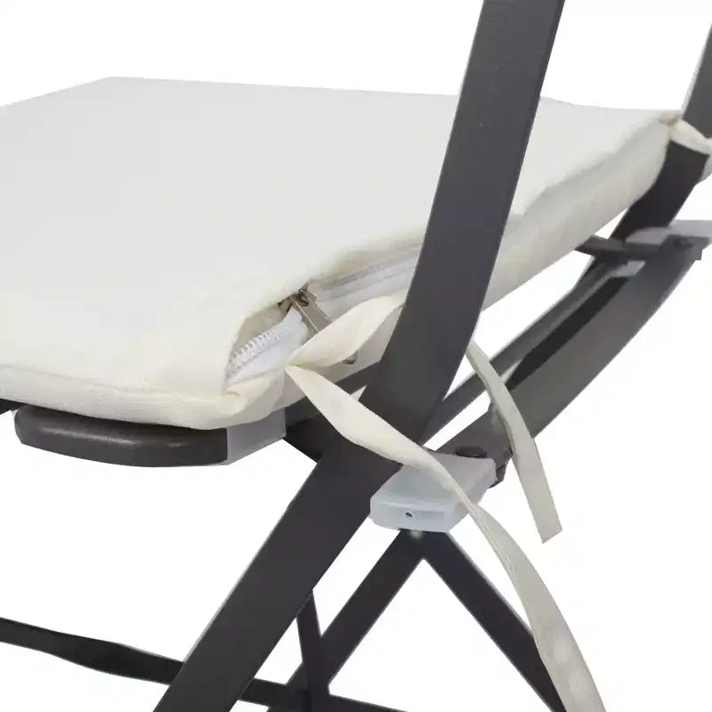 3 Pieces Patio Bistro Balcony Metail Chair Table Set