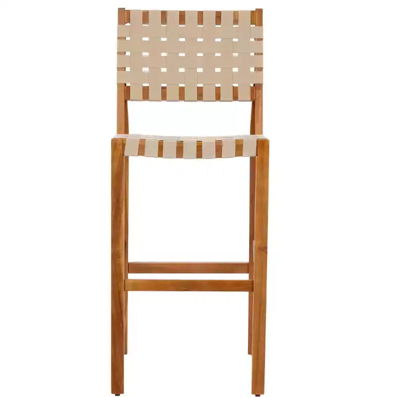 Christopher Knight Home Carlos Modern 5 Piece Acacia Side Chairs Set with PE Rope and Slatted Table