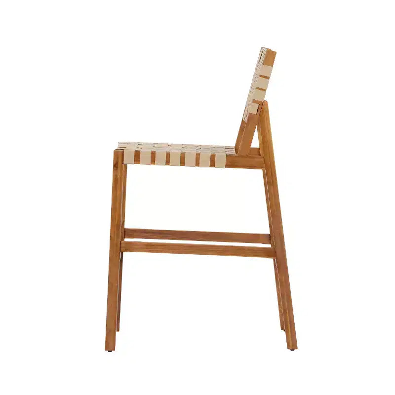 Christopher Knight Home Carlos Modern 5 Piece Acacia Side Chairs Set with PE Rope and Slatted Table