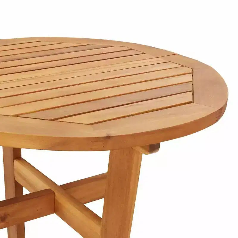 vidaXL Garden Bar Set Natural wood Solid Acacia wood Compact Footrest