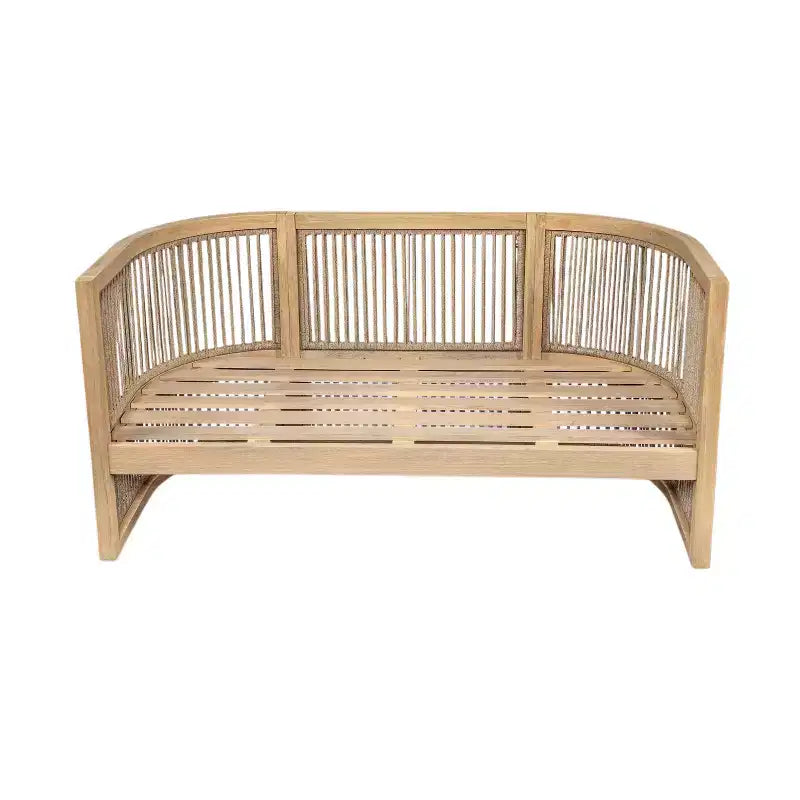 Christopher Knight Home Wulan 5 Piece Acacia Wood Conversation Set with Concrete Table