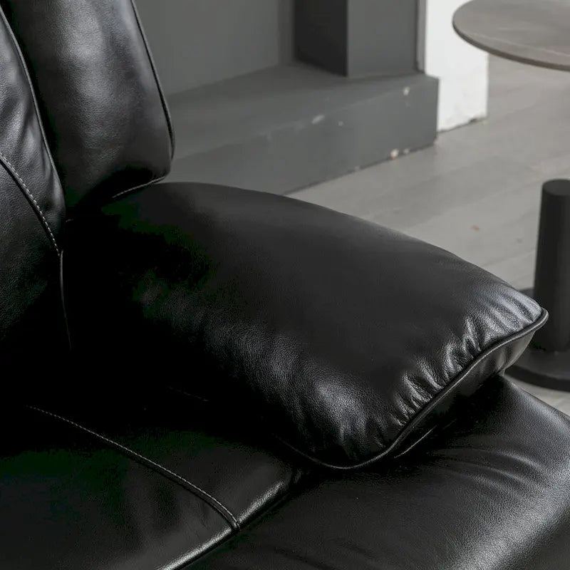 2-Sitzer Heimkino-Liegesessel mit LED-Lichtleiste, Becherhaltern und Aufbewahrungsbox