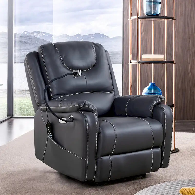 Elektrischer Relaxsessel mit Massage und USB-Ladeanschlüssen