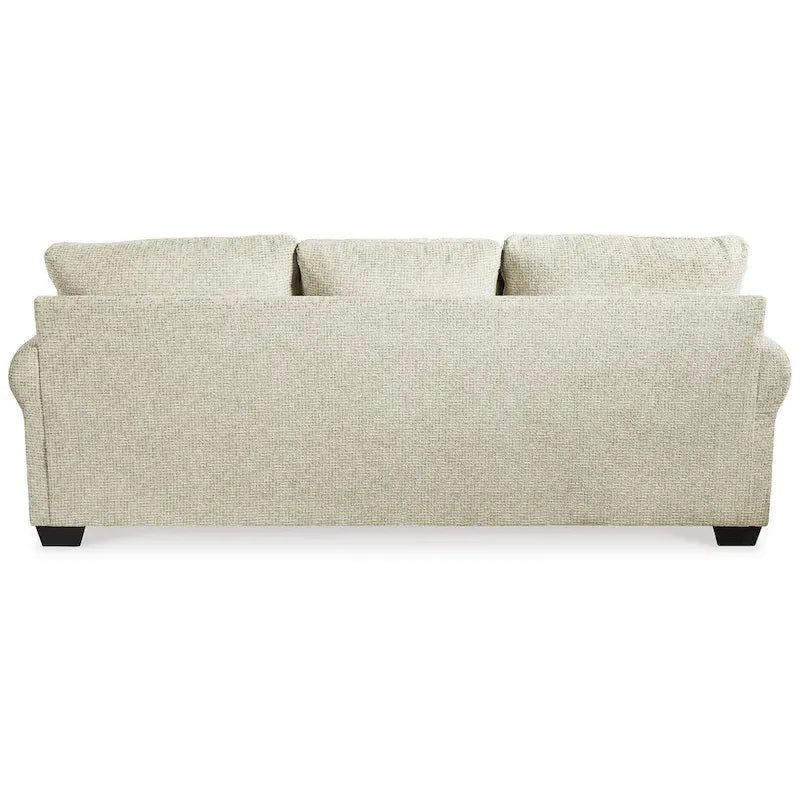 Beiges Chenille-Sofa – 249 cm B x 114 cm T x 99 cm H