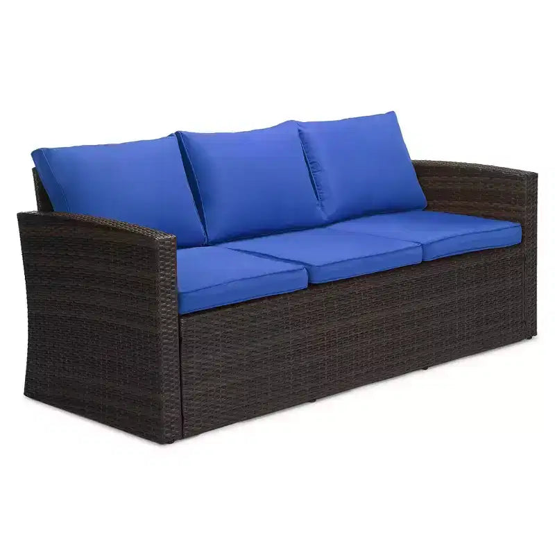 4pc Wicker Outdoor Conversation Set - EDYO LIVING