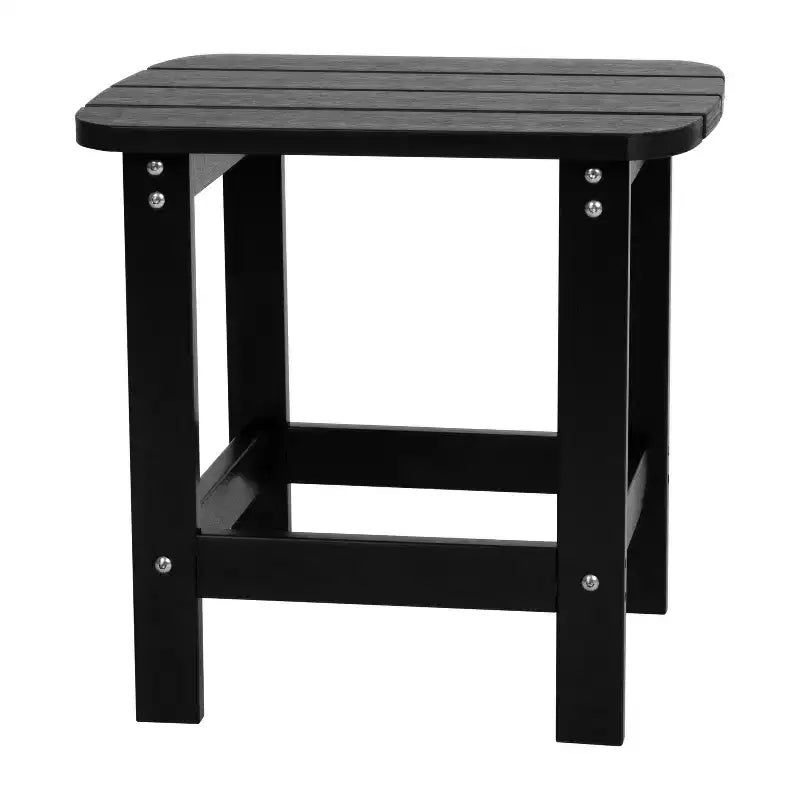 Merrick Lane Poly Resin Indoor/Outdoor Rocking Chair with Side Table