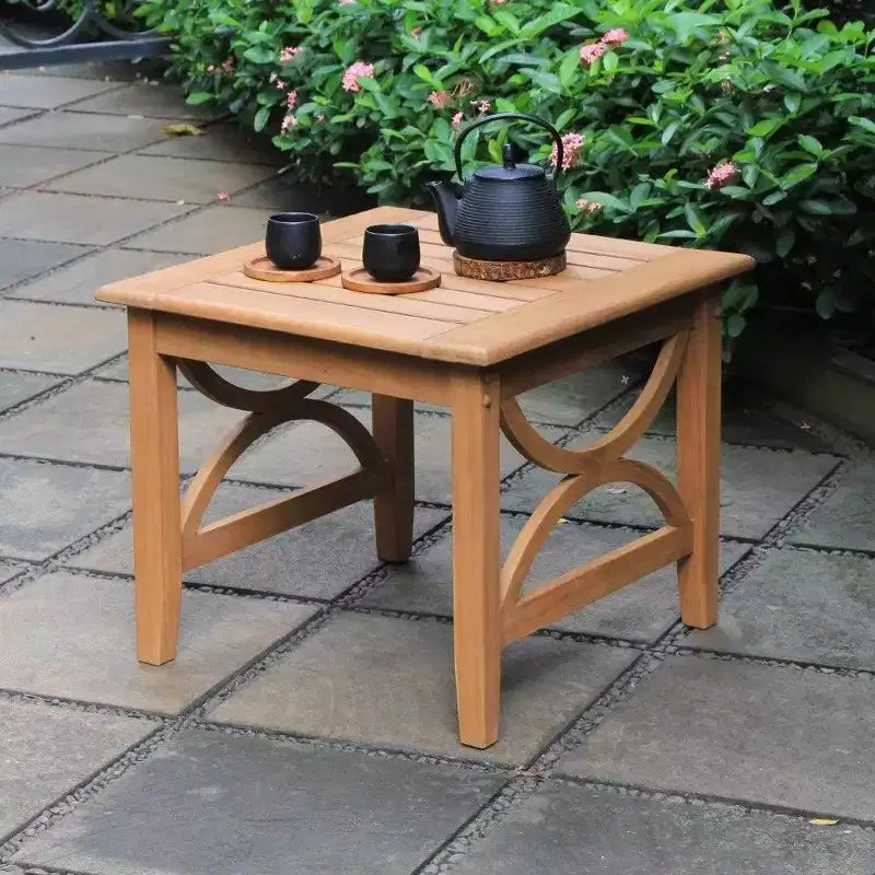 Sonoma Lane Alamo 5pc Teak Outdoor Conversation Set with Zippered Cushions