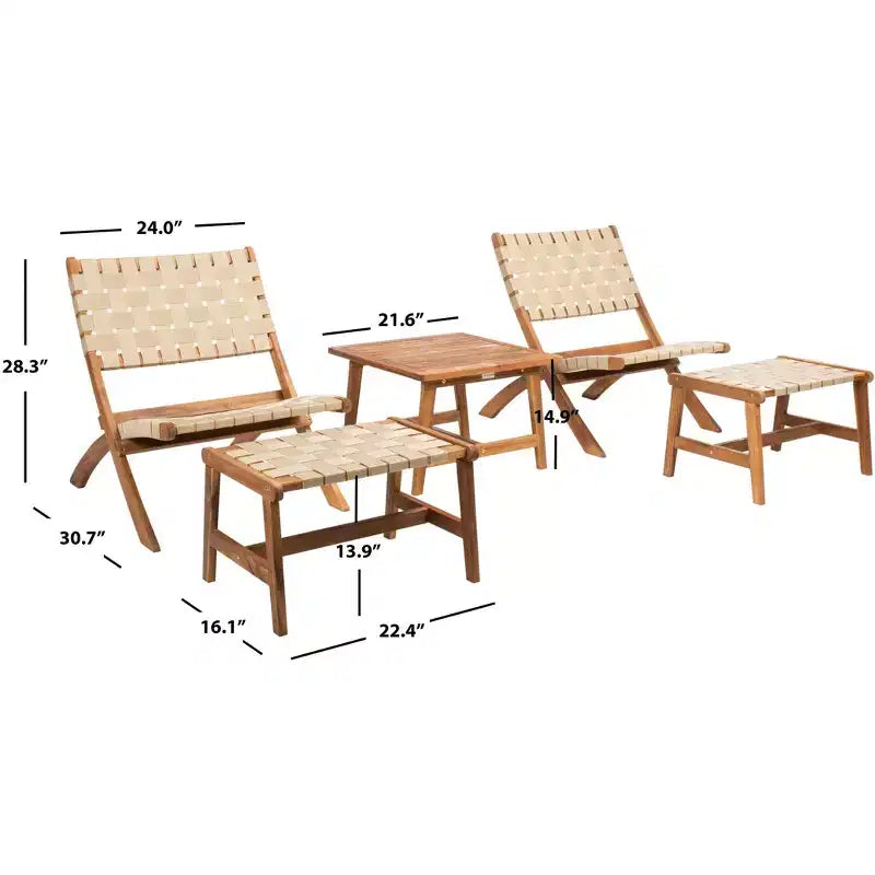 Darryl Living Set - Indoor/Outdoor - PAT7078 - Safavieh