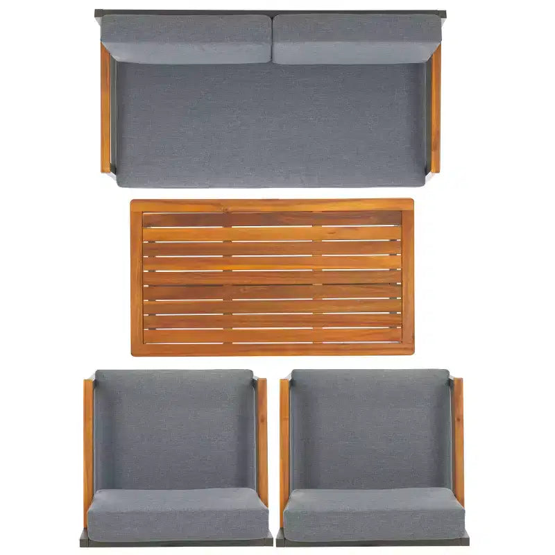 Randolph 4 Piece Living Set - Indoor/Outdoor - PAT7730 - Safavieh