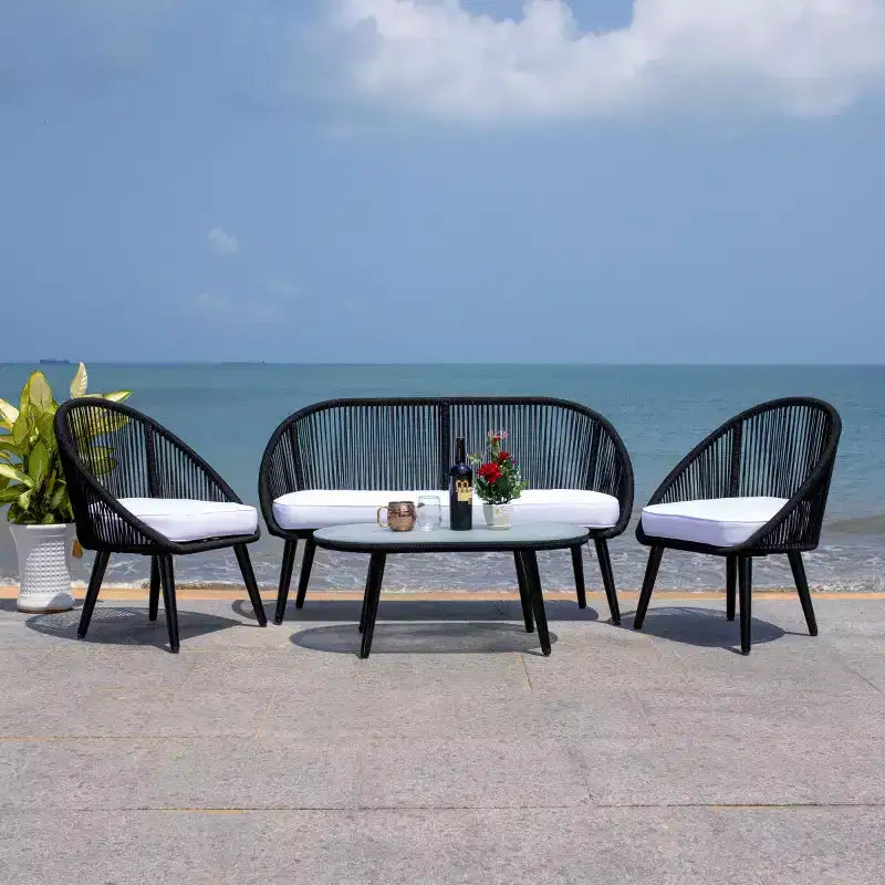 Halcott 4 Piece Living Set - Indoor/Outdoor - PAT7526 - Safavieh