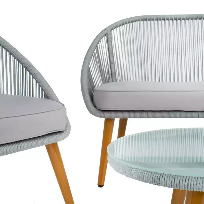 Halcott 4 Piece Living Set - Indoor/Outdoor - PAT7526 - Safavieh