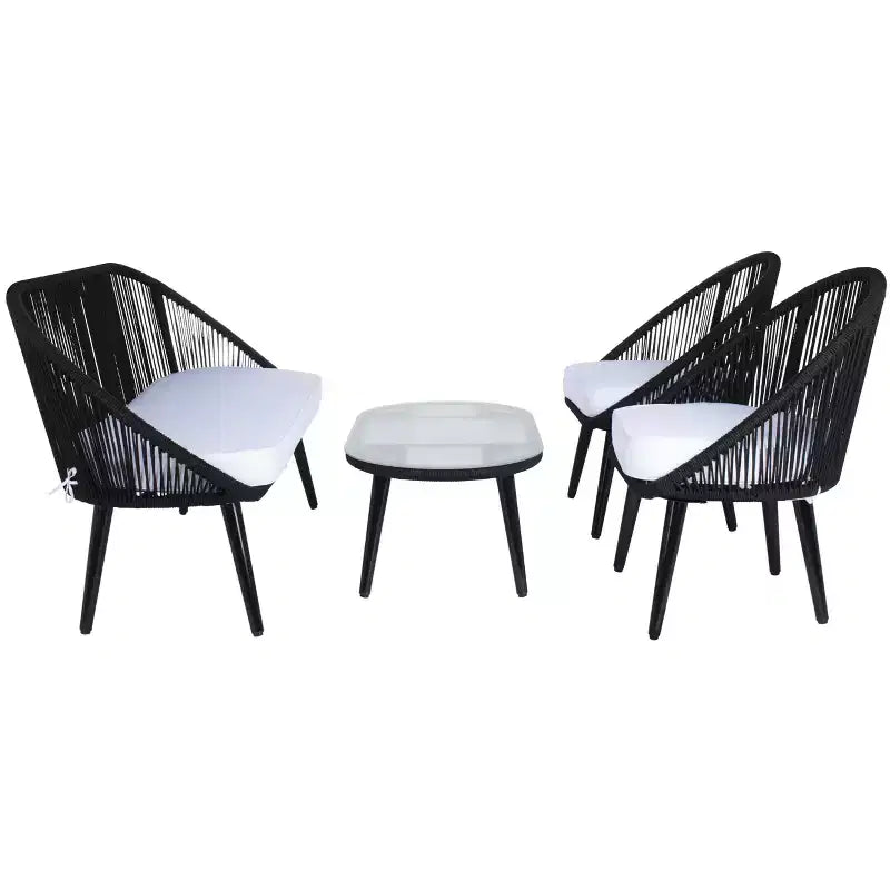 Halcott 4 Piece Living Set - Indoor/Outdoor - PAT7526 - Safavieh