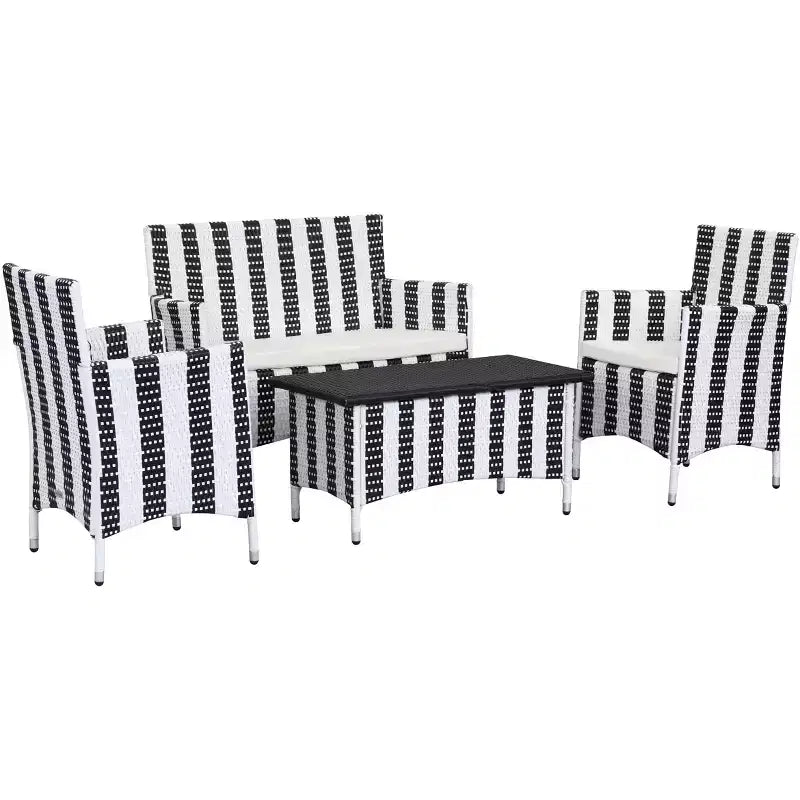 Figueroa 4 Piece Patio Set - Indoor/Outdoor - PAT2508 - Safavieh