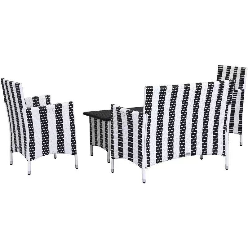 Figueroa 4 Piece Patio Set - Indoor/Outdoor - PAT2508 - Safavieh