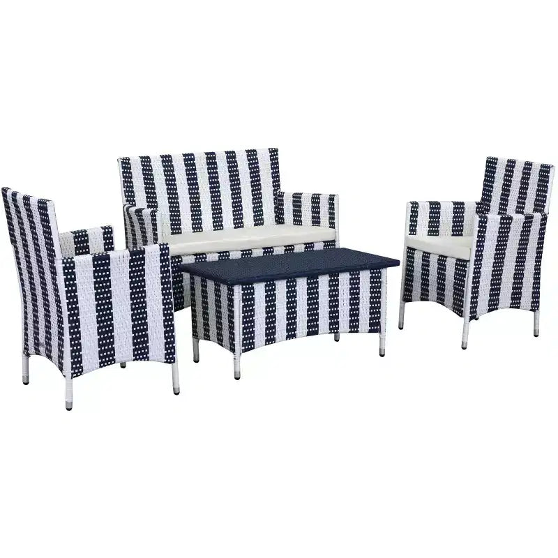 Figueroa 4 Piece Patio Set - Indoor/Outdoor - PAT2508 - Safavieh