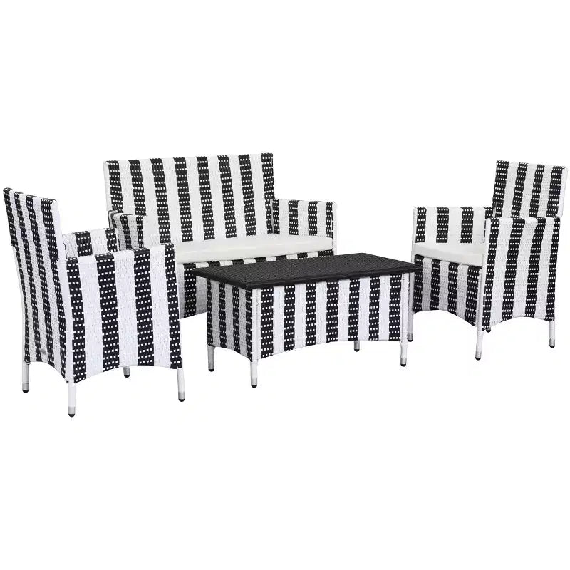 Figueroa 4 Piece Patio Set - Indoor/Outdoor - PAT2508 - Safavieh
