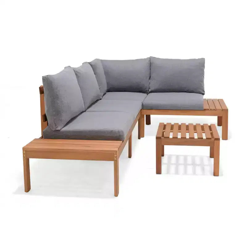 Amazonia 3pc Seychelles Outdoor Patio Conversation Set with Cushions