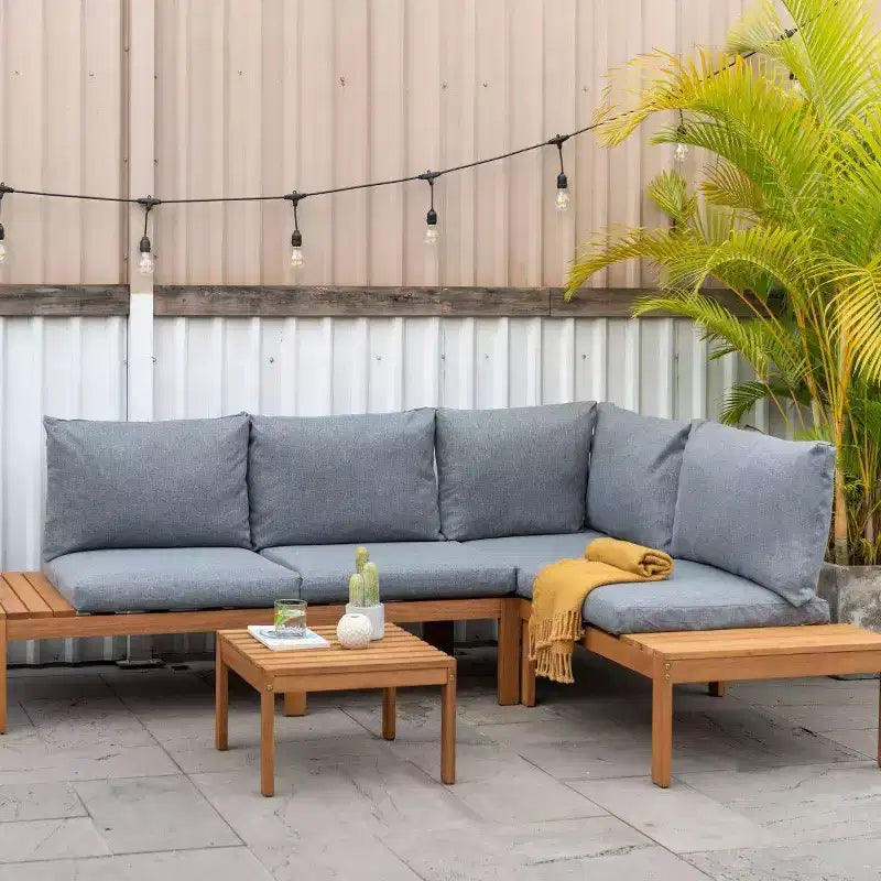 Amazonia 3pc Seychelles Outdoor Patio Conversation Set with Cushions