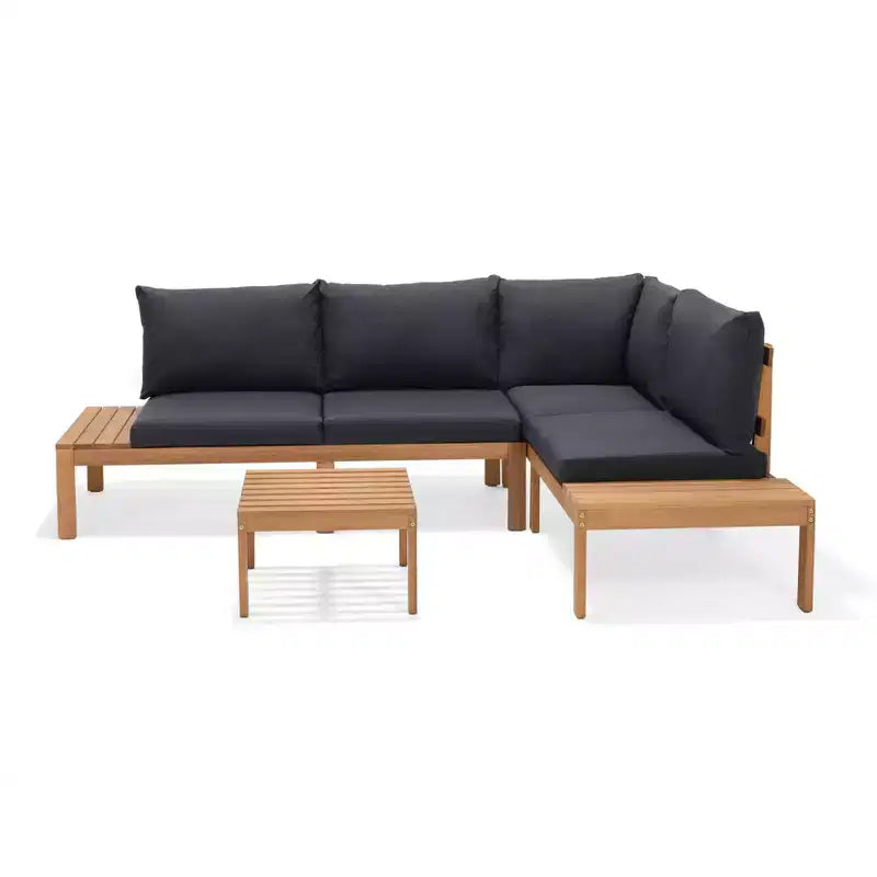 Amazonia 3pc Seychelles Outdoor Patio Conversation Set with Cushions