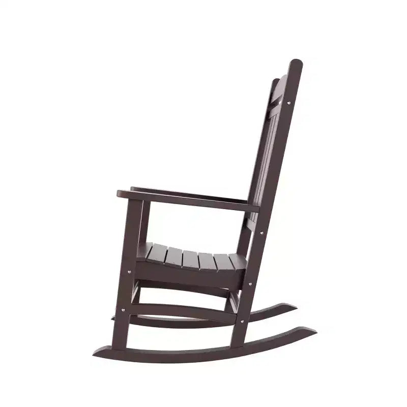 WestinTrends 3 Piece Outdoor Porch Rocking Chairs with Round Side Table Set