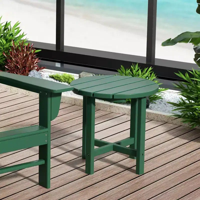 WestinTrends 3 Piece Outdoor Porch Rocking Chairs with Round Side Table Set