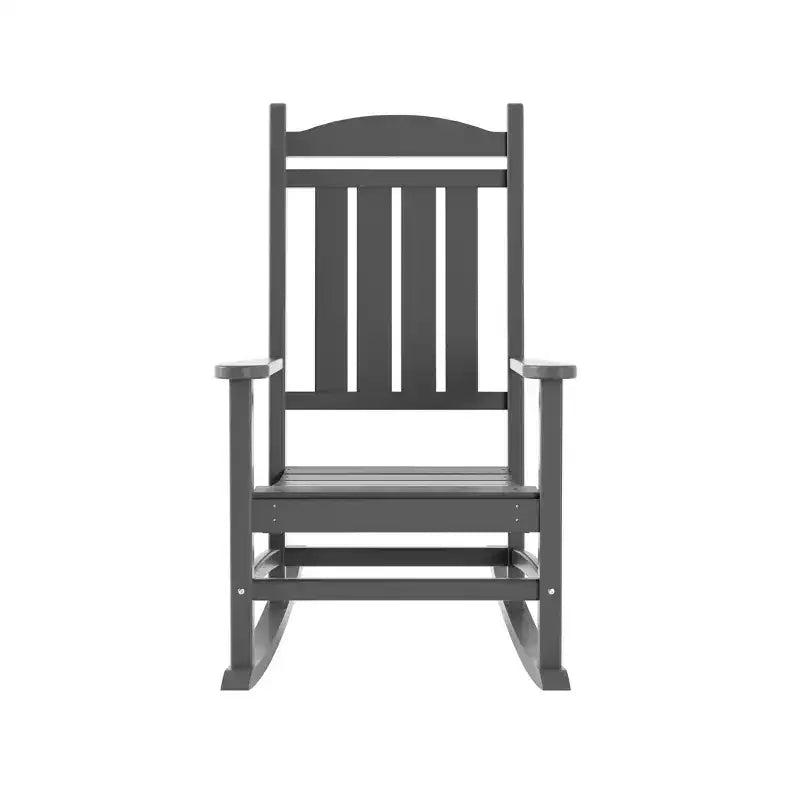 WestinTrends 3 Piece Outdoor Porch Rocking Chairs with Round Side Table Set