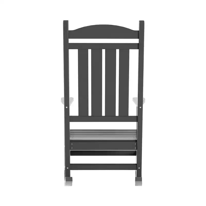 WestinTrends 3 Piece Outdoor Porch Rocking Chairs with Round Side Table Set