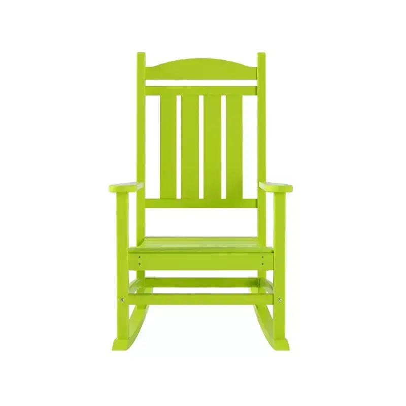 WestinTrends 3 Piece Outdoor Porch Rocking Chairs with Round Side Table Set