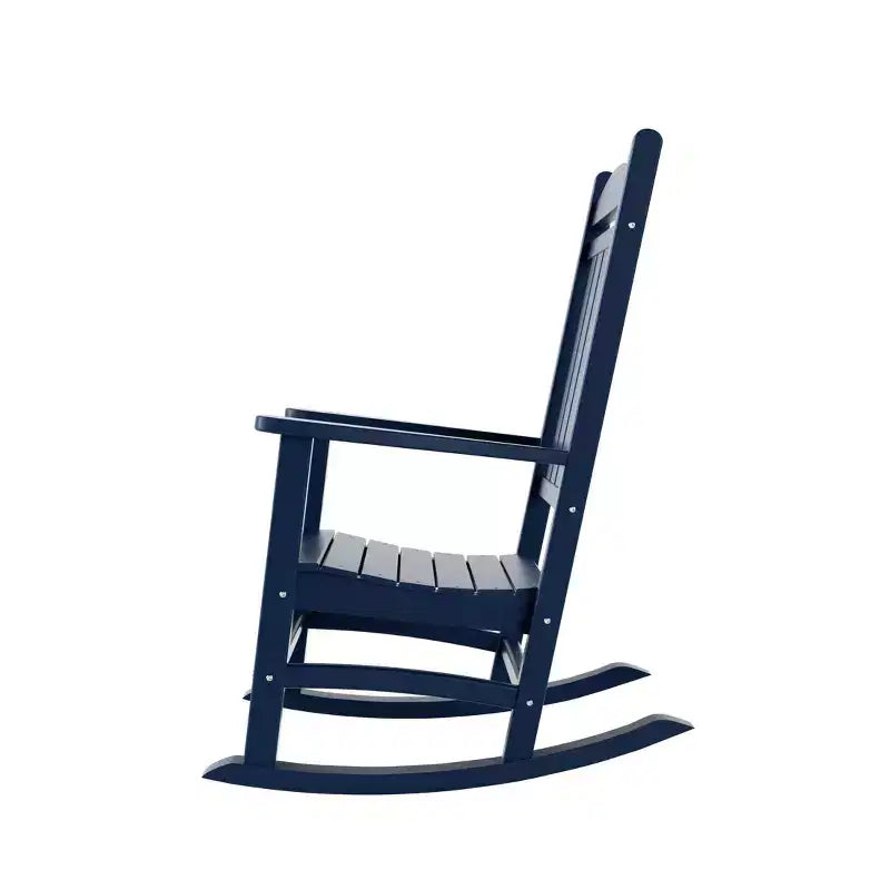 WestinTrends 3 Piece Outdoor Porch Rocking Chairs with Round Side Table Set