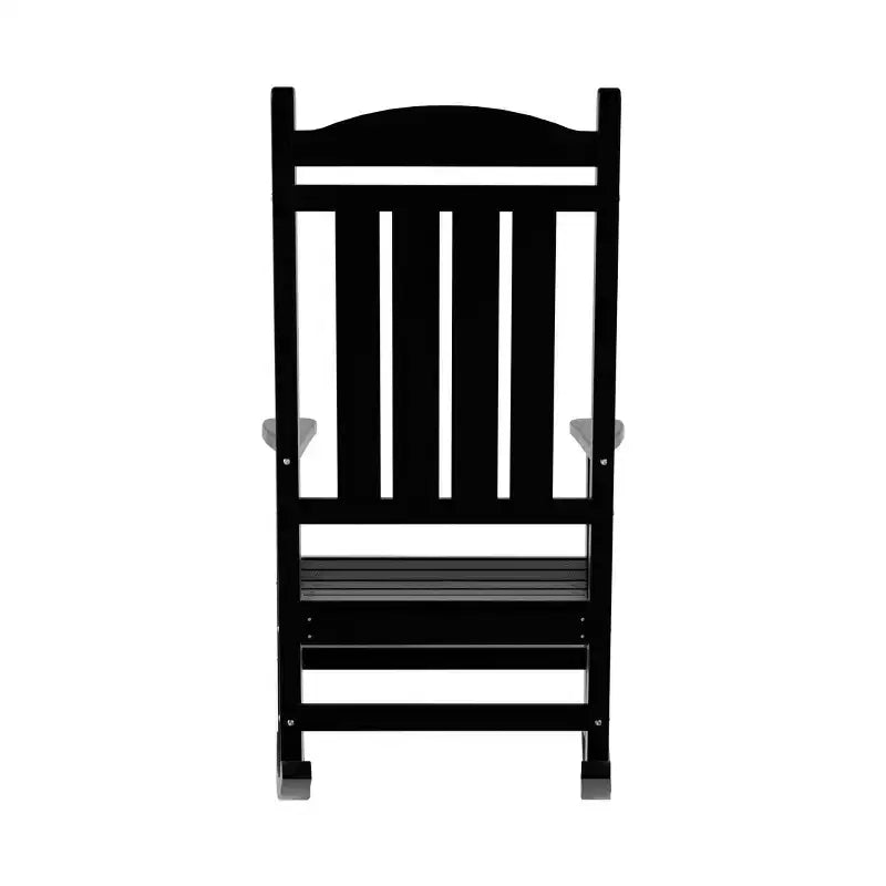 WestinTrends 3 Piece Outdoor Porch Rocking Chairs with Round Side Table Set