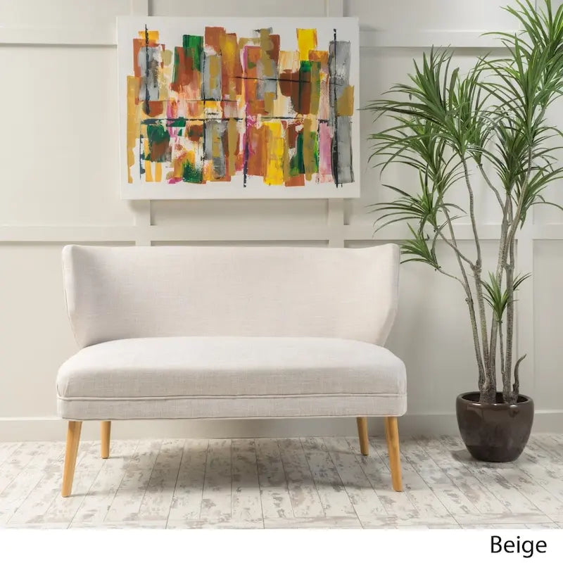 Mid-Century Stoff-Zweisitzer