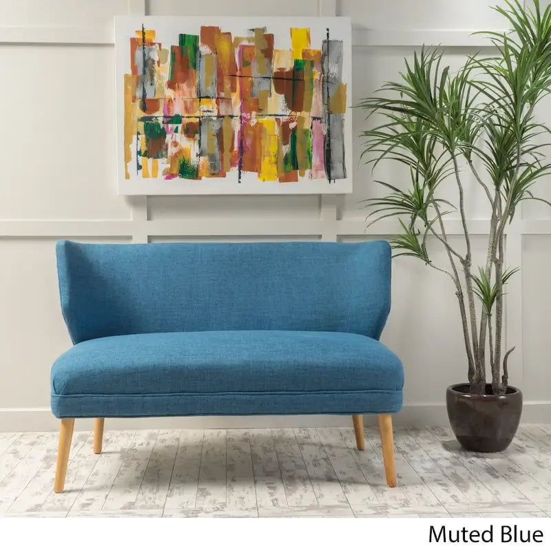 Mid-Century Stoff-Zweisitzer