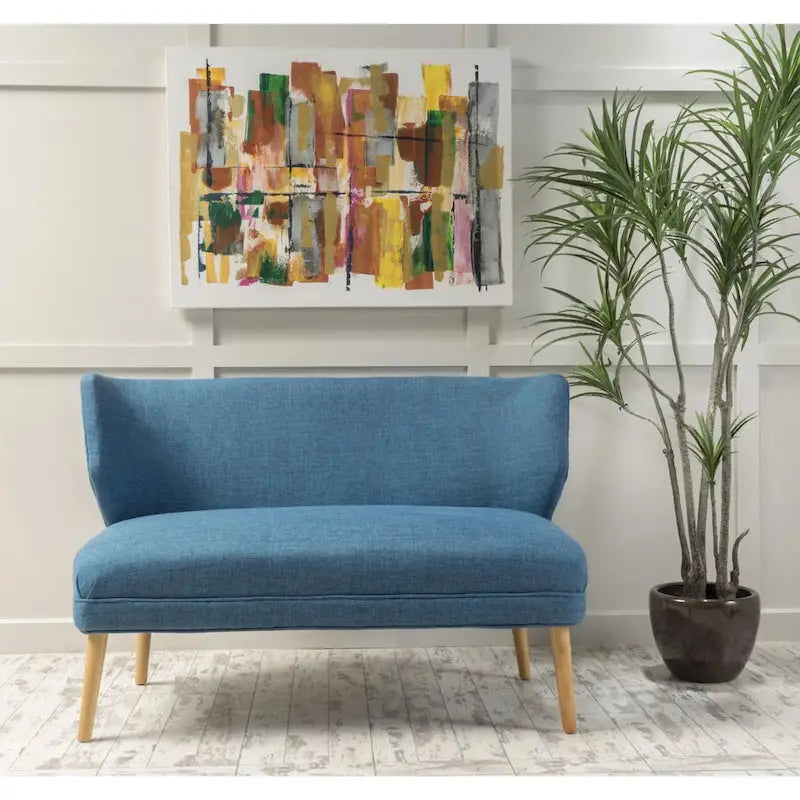 Mid-Century Stoff-Zweisitzer