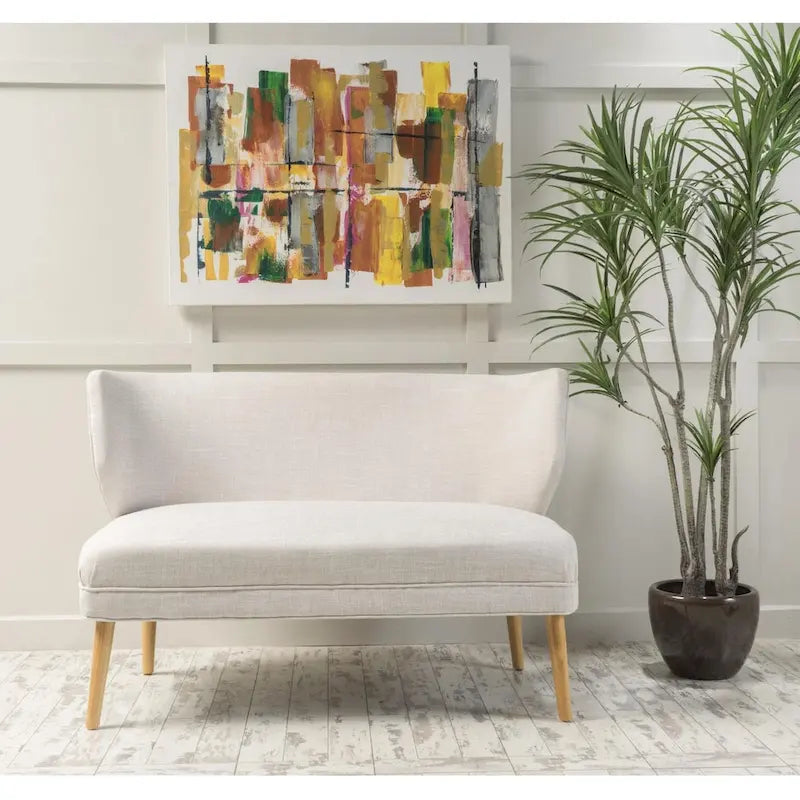 Mid-Century Stoff-Zweisitzer