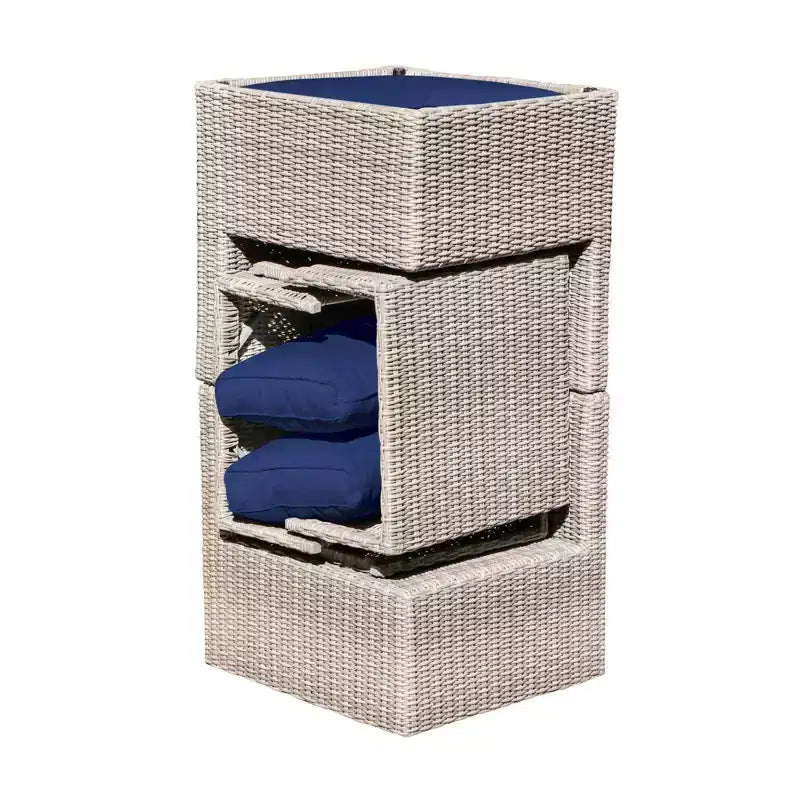 Sunsitt 5pc Steel Wicker Outdoor Patio Balcony Set