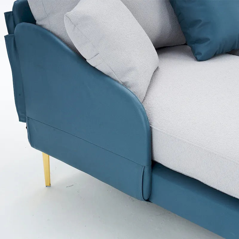 U-förmiges 4-Sitzer Ecksofa mit doppelter Recamiere