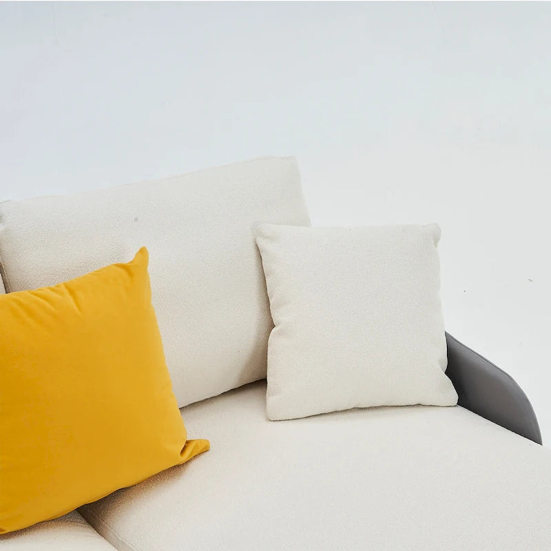 U-förmiges 4-Sitzer Ecksofa mit doppelter Recamiere