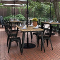 30x60 Kommerzieller Polyharz-Restauranttisch mit Schirmloch – 30B x 60T x 30H