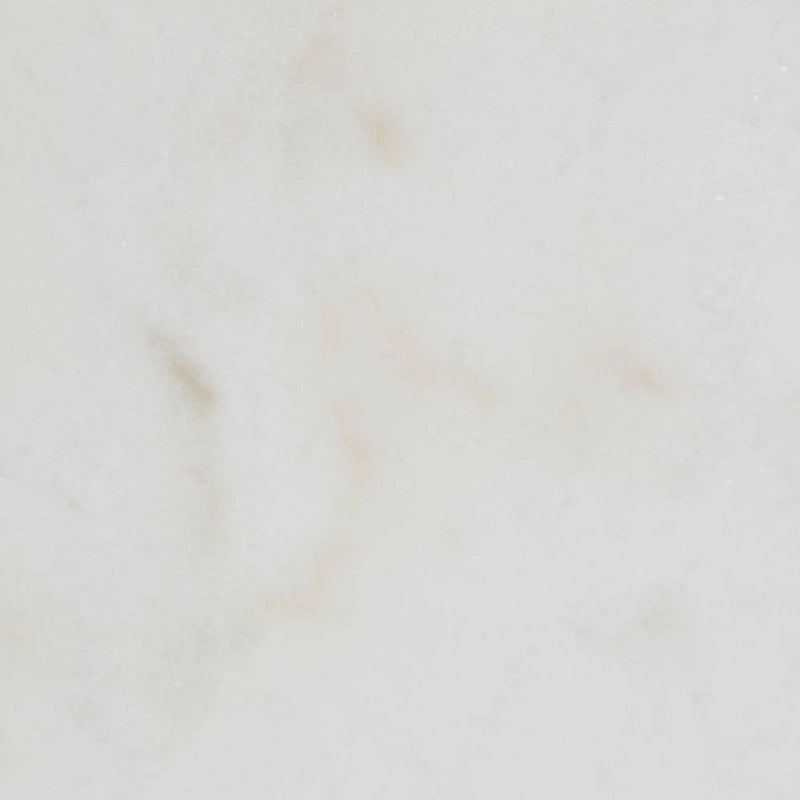 Goldfarbener Metall-Oval-Beistelltisch mit weißer Marmorplatte