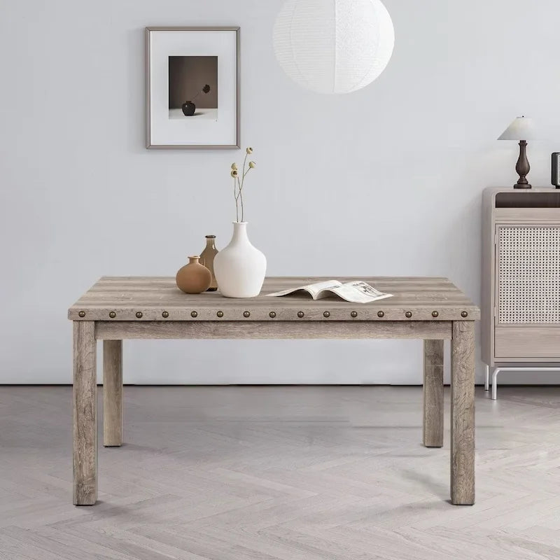 Rustikaler rechteckiger Esstisch im Landhausstil, Premium-Holz