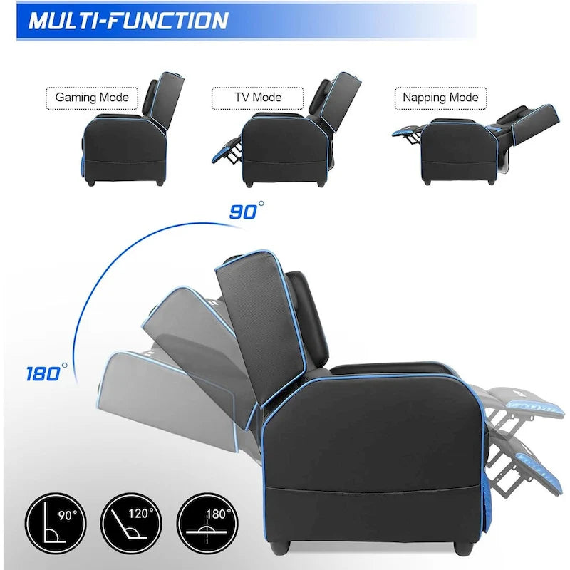 Ergonomisches Gaming-Einzelsofa aus PU-Leder für das Wohnzimmer
