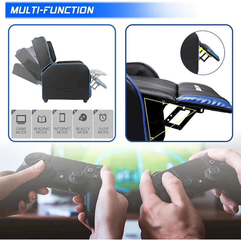 Ergonomisches Gaming-Einzelsofa aus PU-Leder für das Wohnzimmer