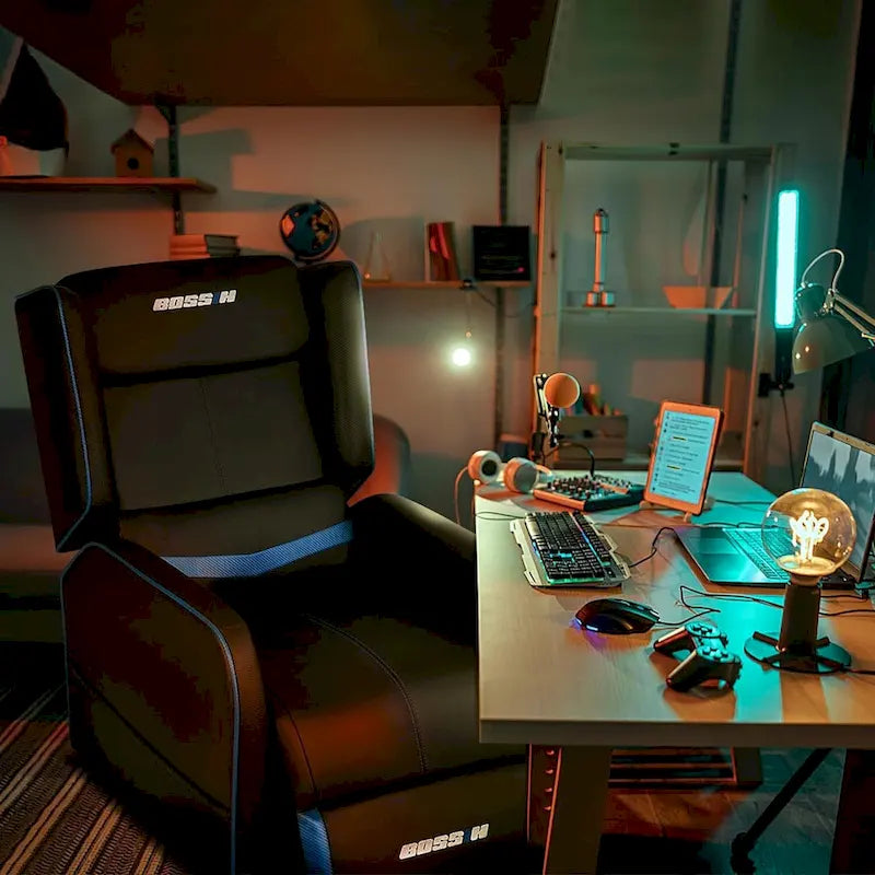 Ergonomisches Gaming-Einzelsofa aus PU-Leder für das Wohnzimmer