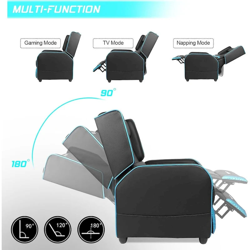 Ergonomisches Gaming-Einzelsofa aus PU-Leder für das Wohnzimmer